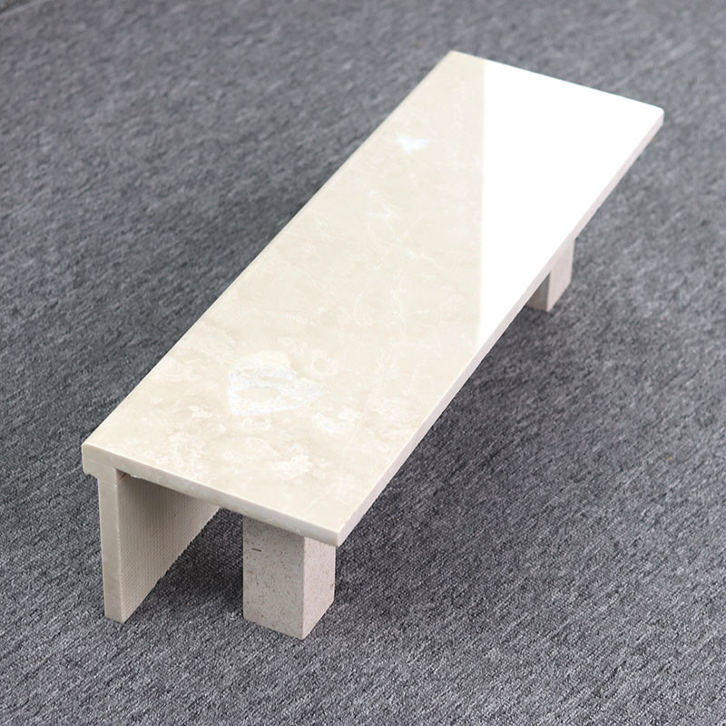 Absorptions d'eau décorative d'escaliers de marbre intérieurs jaune-clair 0,5%