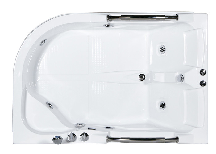 Bulle d'air bordé de la baignoire 2 acryliques blancs d'intérieur de coin de jacuzzi
